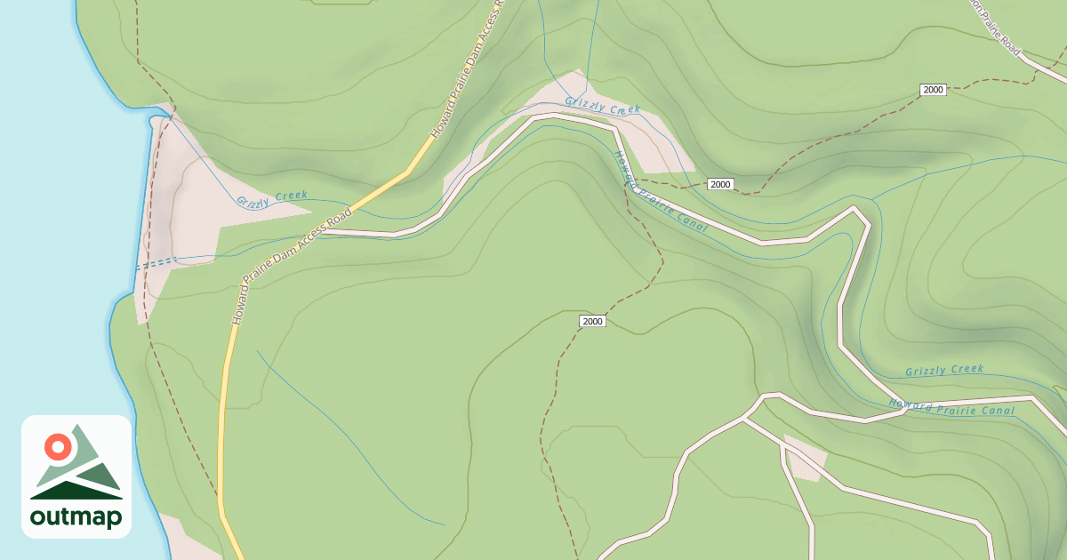 Map of Hyatt Lake