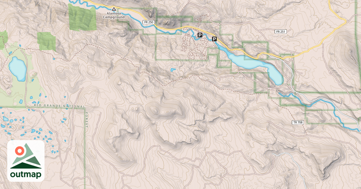 Map of Hot Creek
