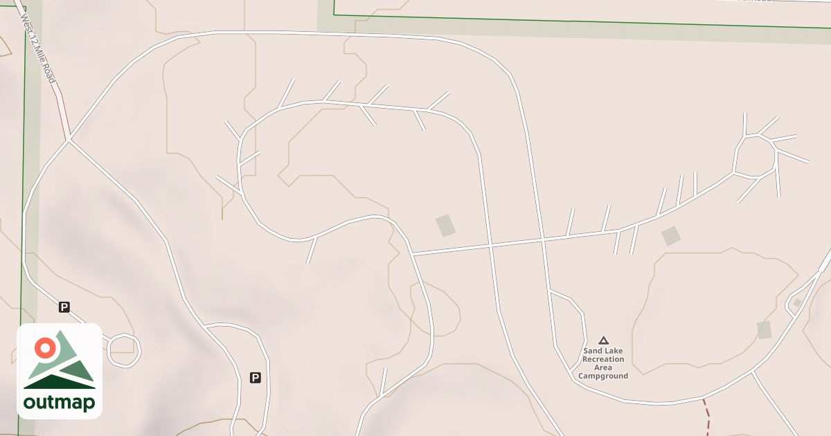 Map of SAND LAKE REC AREA CG