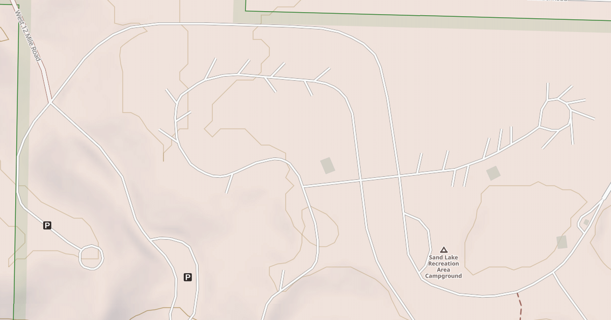 Map preview of SAND LAKE REC AREA CG
