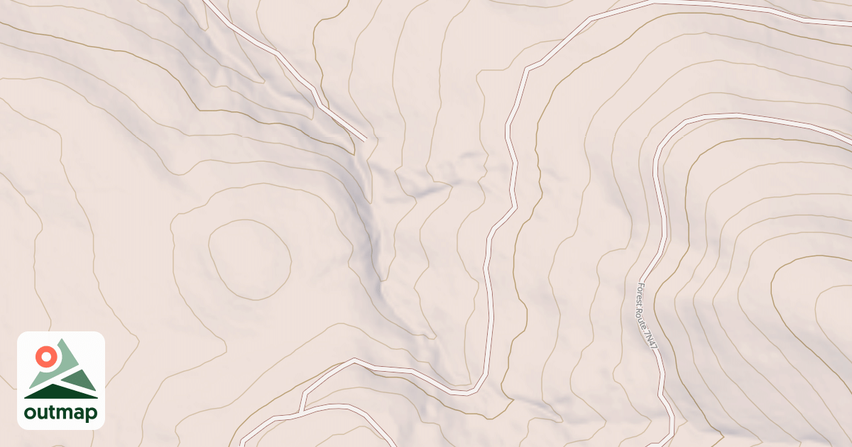 Map of USFS Motor Vehicle Use Map Roads {97BFF09B-6294-4025-91DB-723D8B420A3E}