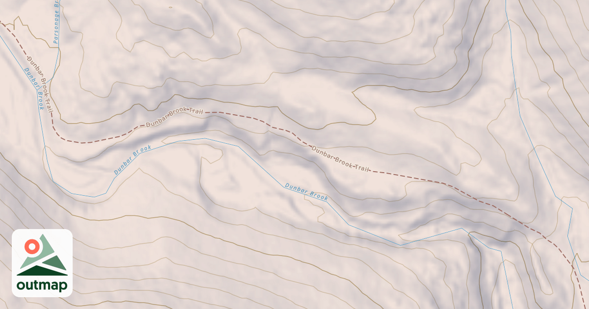Map of Dunbar Brook Trail