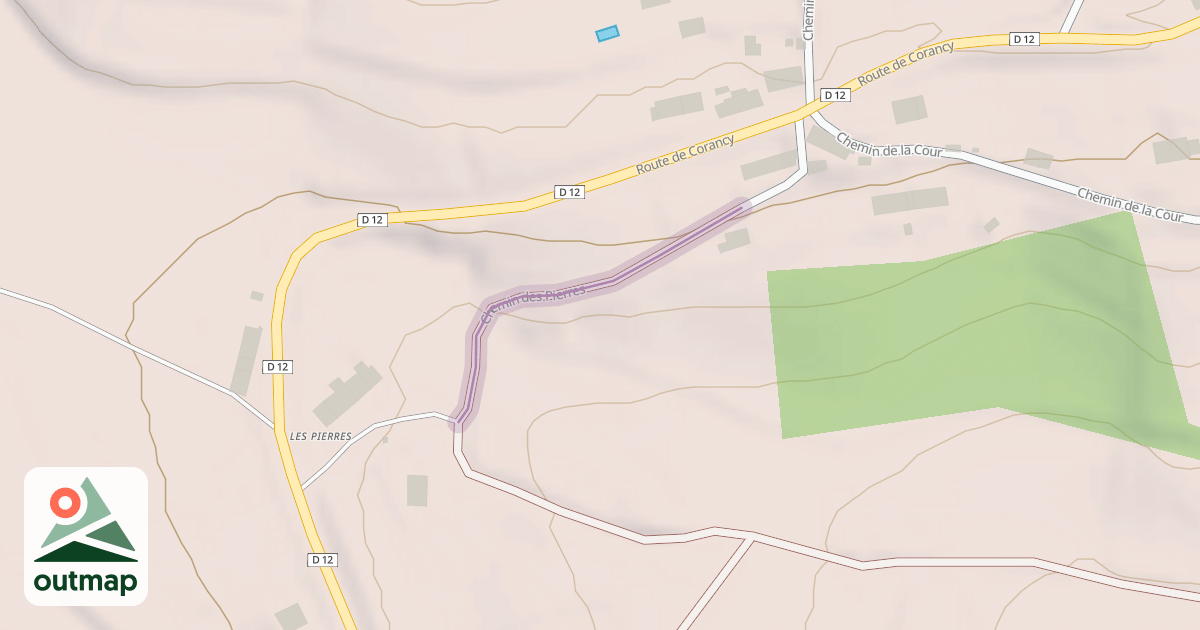 Map of Chemin des Pierres