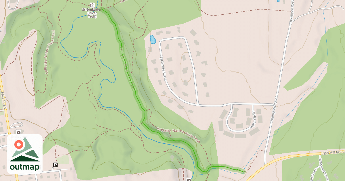 Map of LaPlatte Nature Park Trail