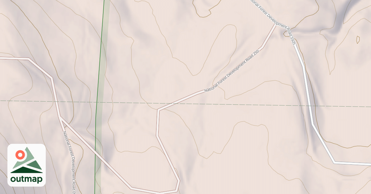 Map of USFS Motor Vehicle Use Map Roads {AD22C66B-5D3F-4284-B2D3-4DCE878988FF}