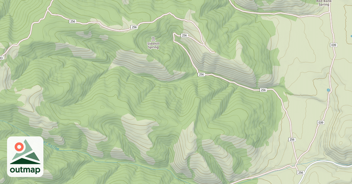 Map of SIDE HILL SPRINGS