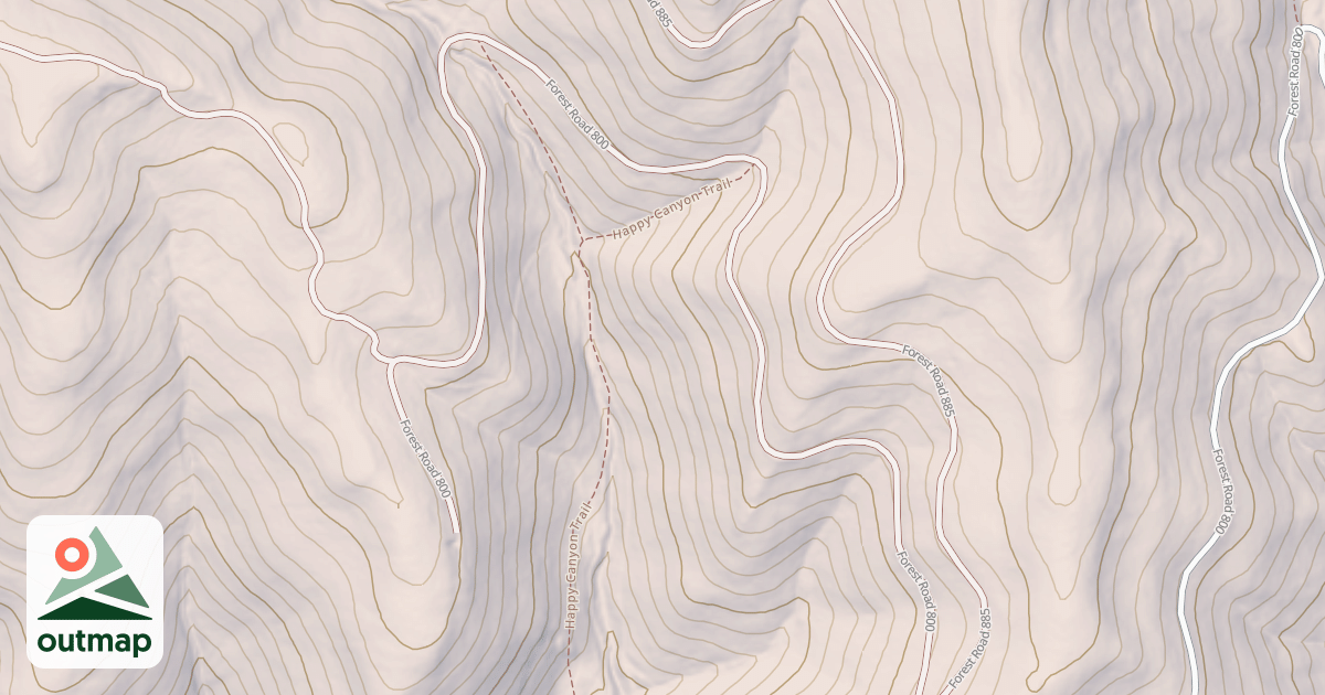 Map of USFS National Forest System Roads {414251F6-1651-4E45-9928-B41268A1FAA9}