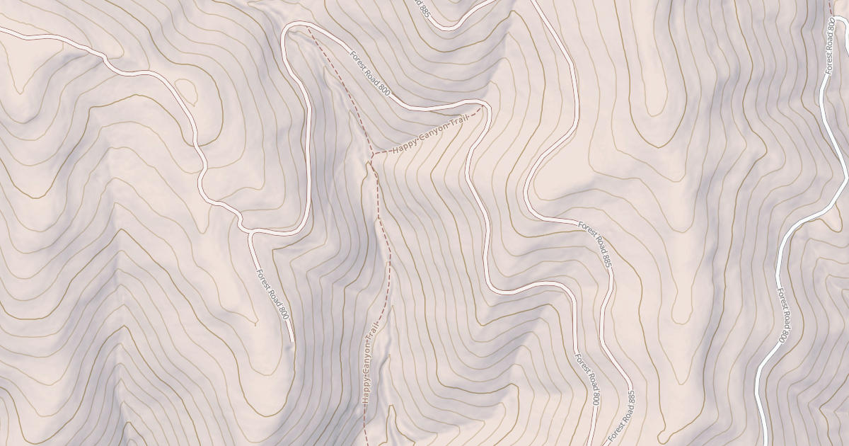 Map preview of USFS National Forest System Roads {414251F6-1651-4E45-9928-B41268A1FAA9}