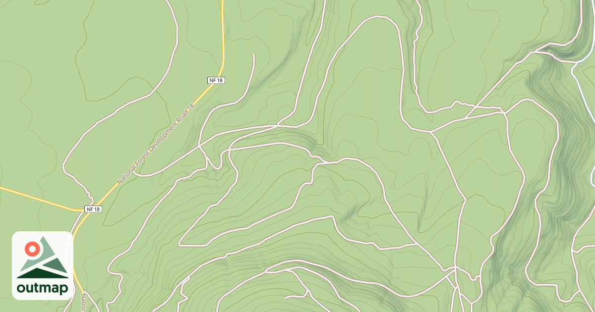 Map of CHINA HAT BUTTE