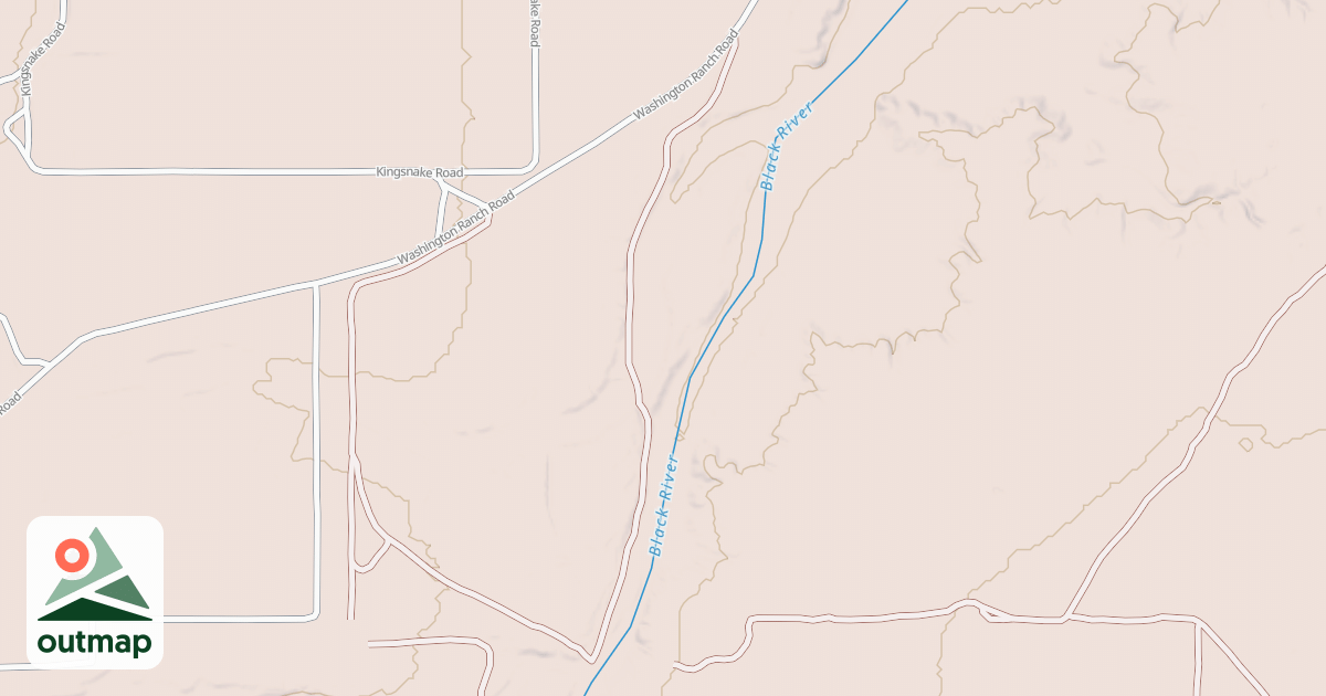 Map of Hackberry Trail System - Dam Trail
