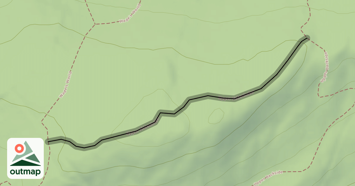 Map of Upper Sidewinder