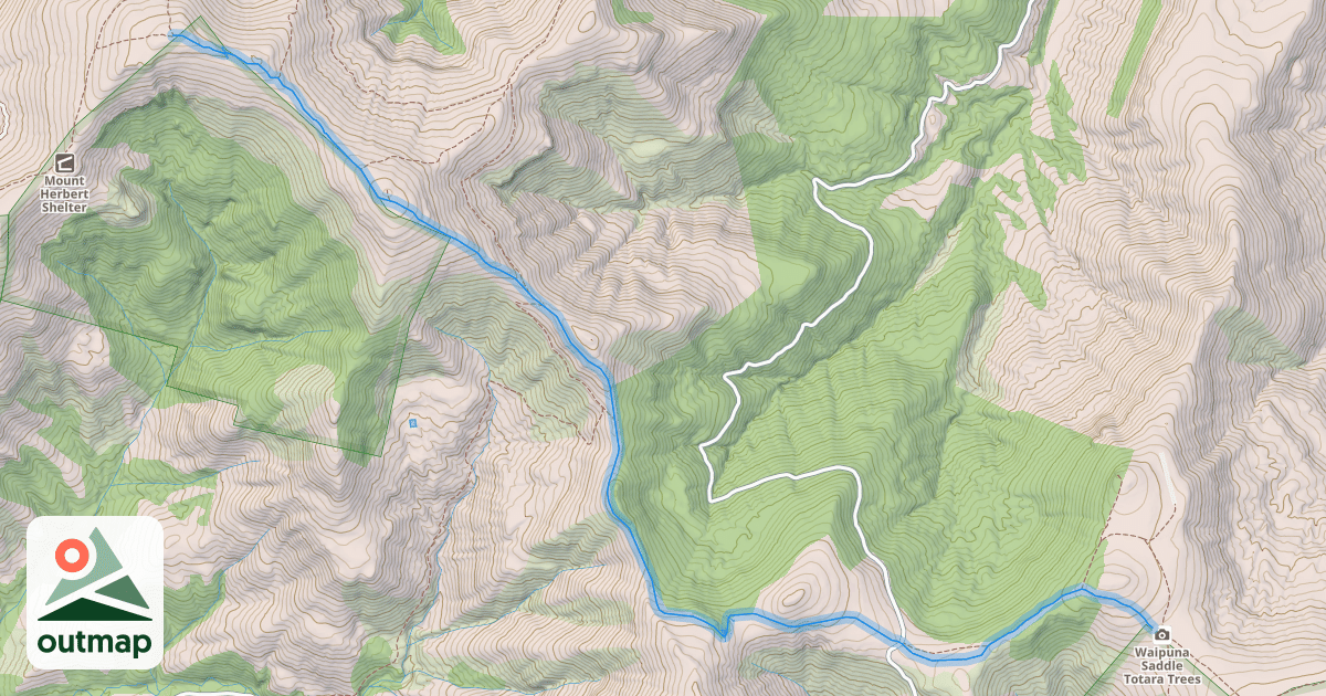 Map of Te Ara Pataka Track
