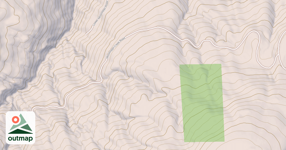 Map of MISSISSIPPI CREEK