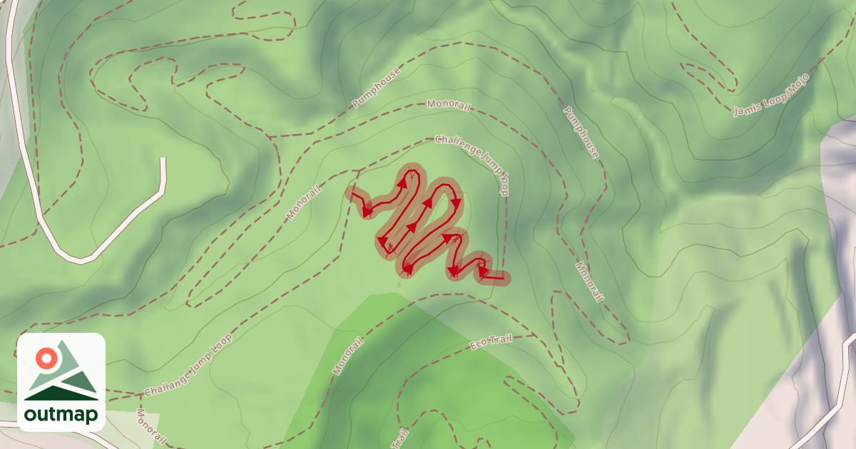 Map of Challenge Jump Loop