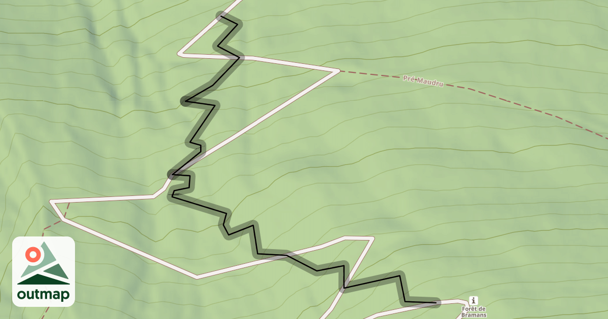 Map of Chemin de Bramanette