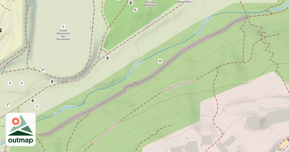Map of Sentier Pour Tous