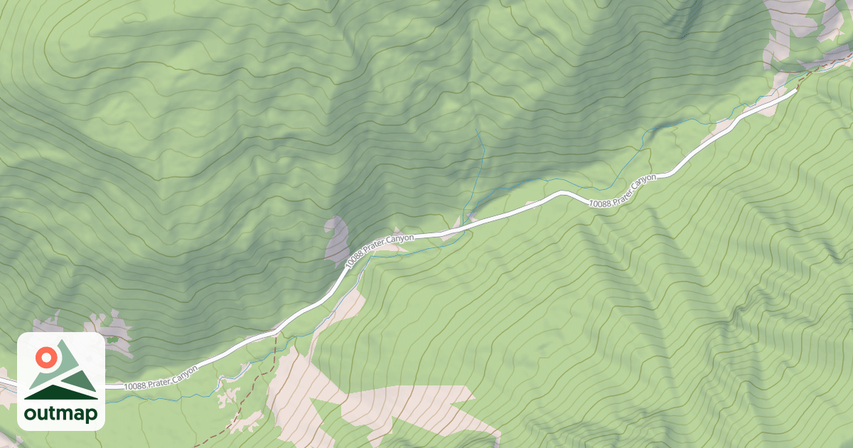 Map of PRATER CANYON