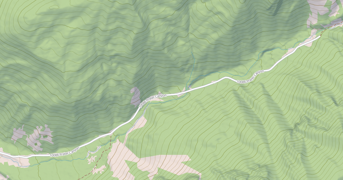 Map preview of PRATER CANYON