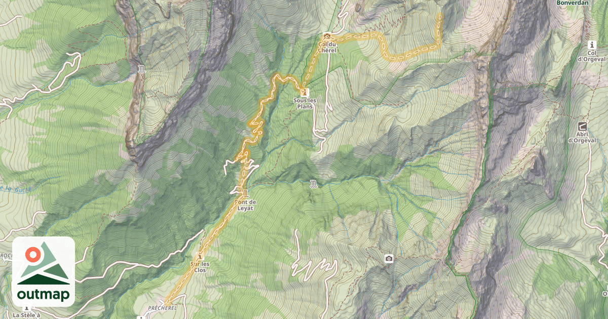 Map of Bonnet de Chérel — Précherel