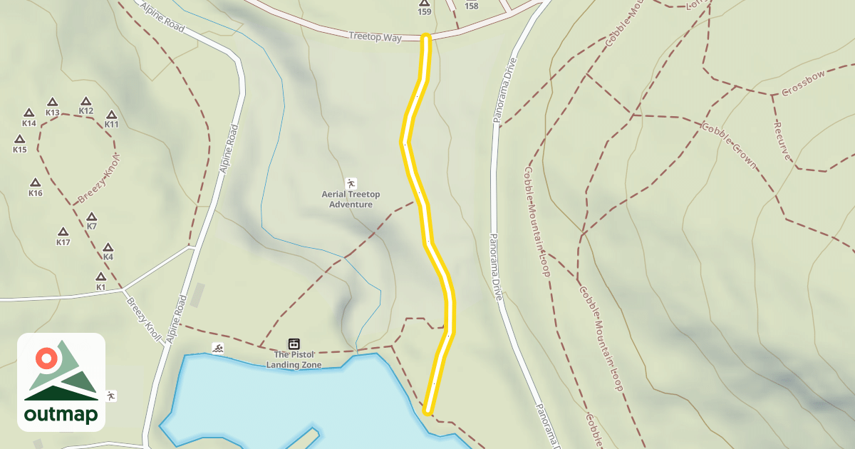 Map of Aerial Adventure Path