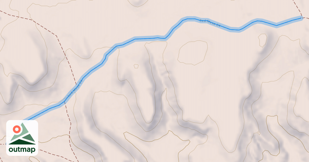 Map of Red Mesa 24