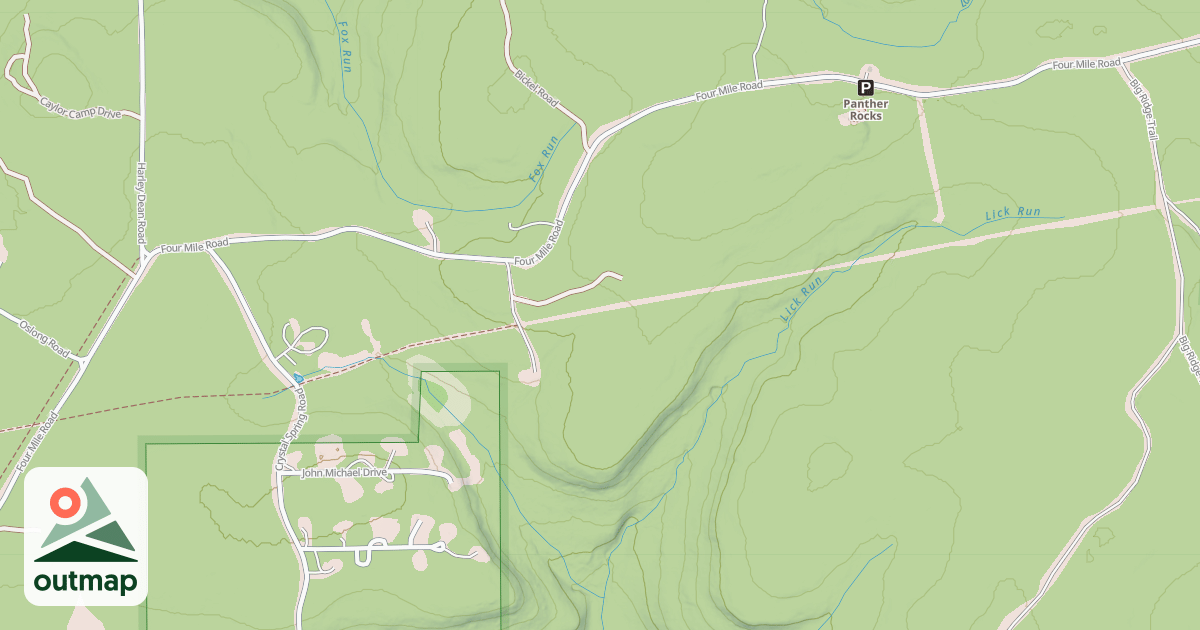 Map of S.B. Elliott State Park Snowmobile Trails