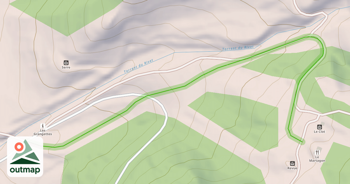 Map of Les Grangettes