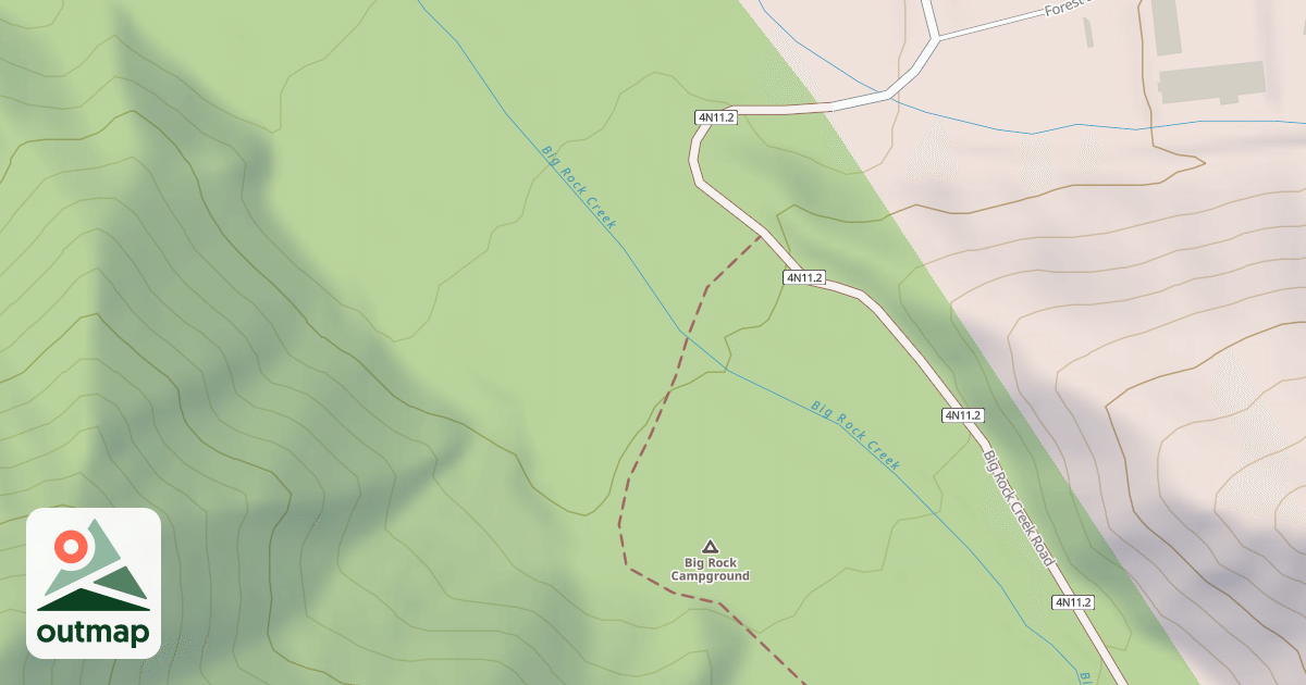 Map of BIG ROCK CG