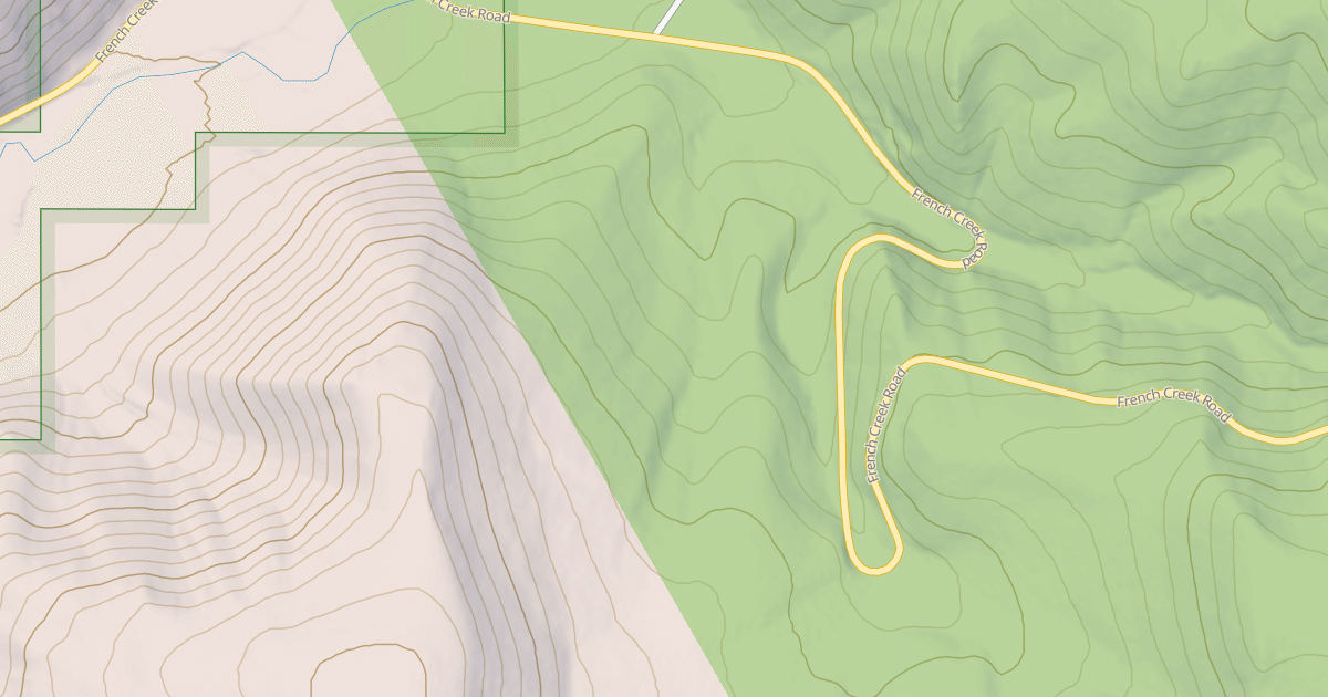 Map preview of FRENCH CREEK SPUR 3Q