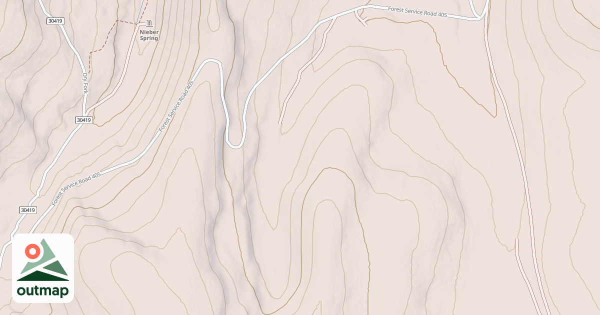 Map of UPPER DANISH FLAT