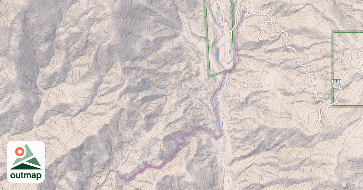 Map of Alder Creek Trail