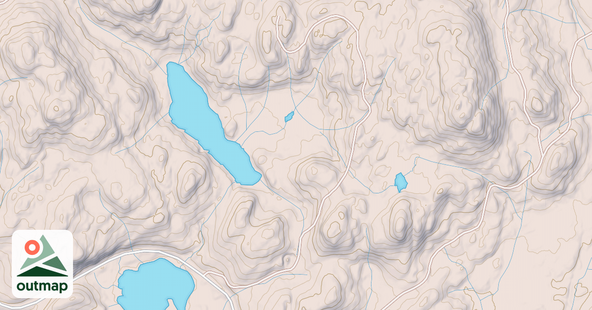 Map of Pie Pan Lake  2000610 Rd
