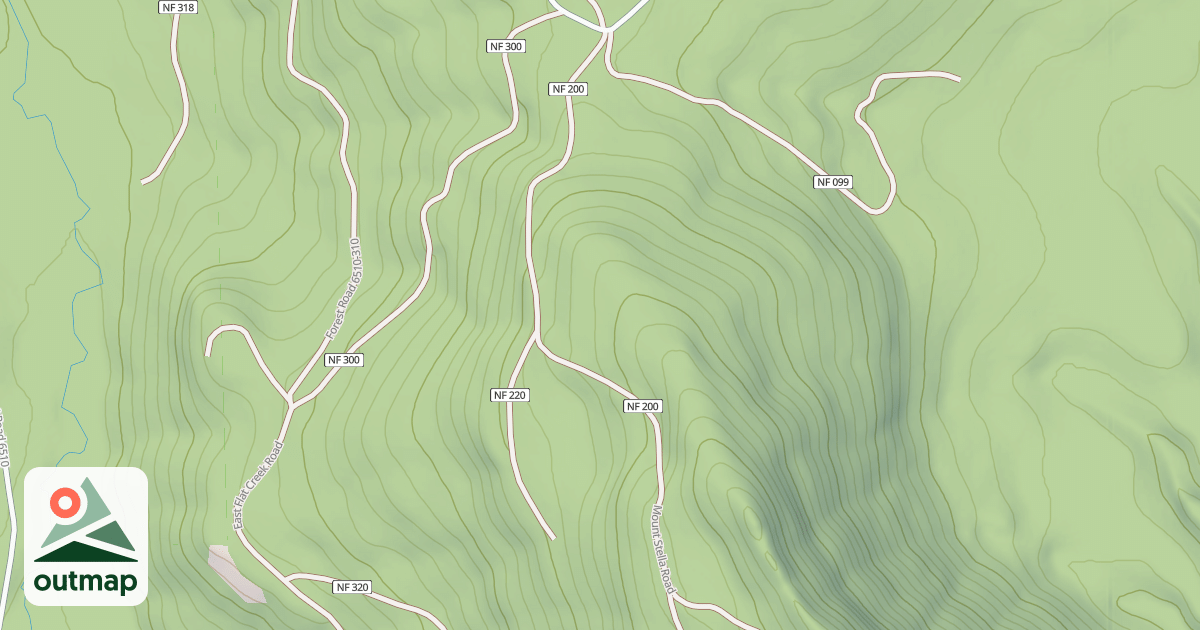 Map of MT STELLA LOOKOUT