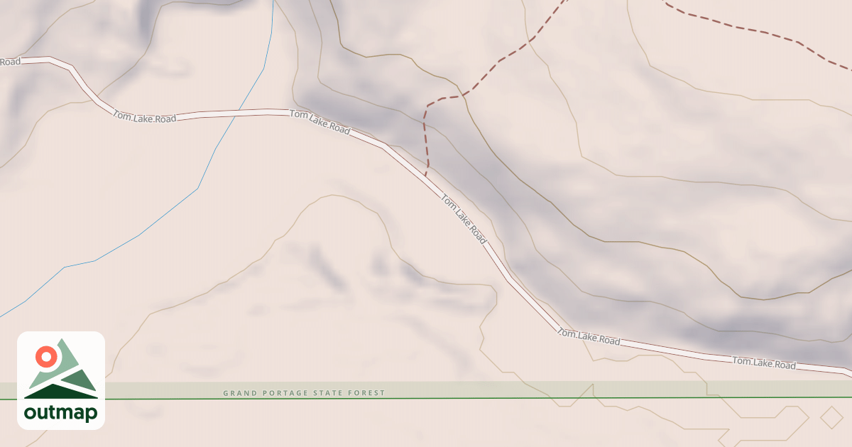 Map of Hovland Woods Trail