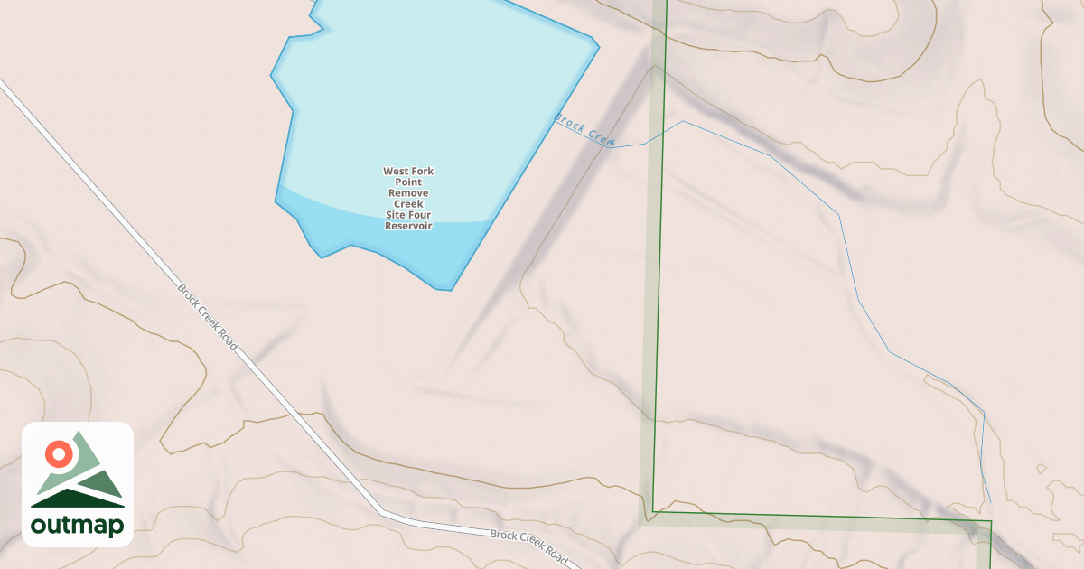 Map of LOWER BROCK DAM