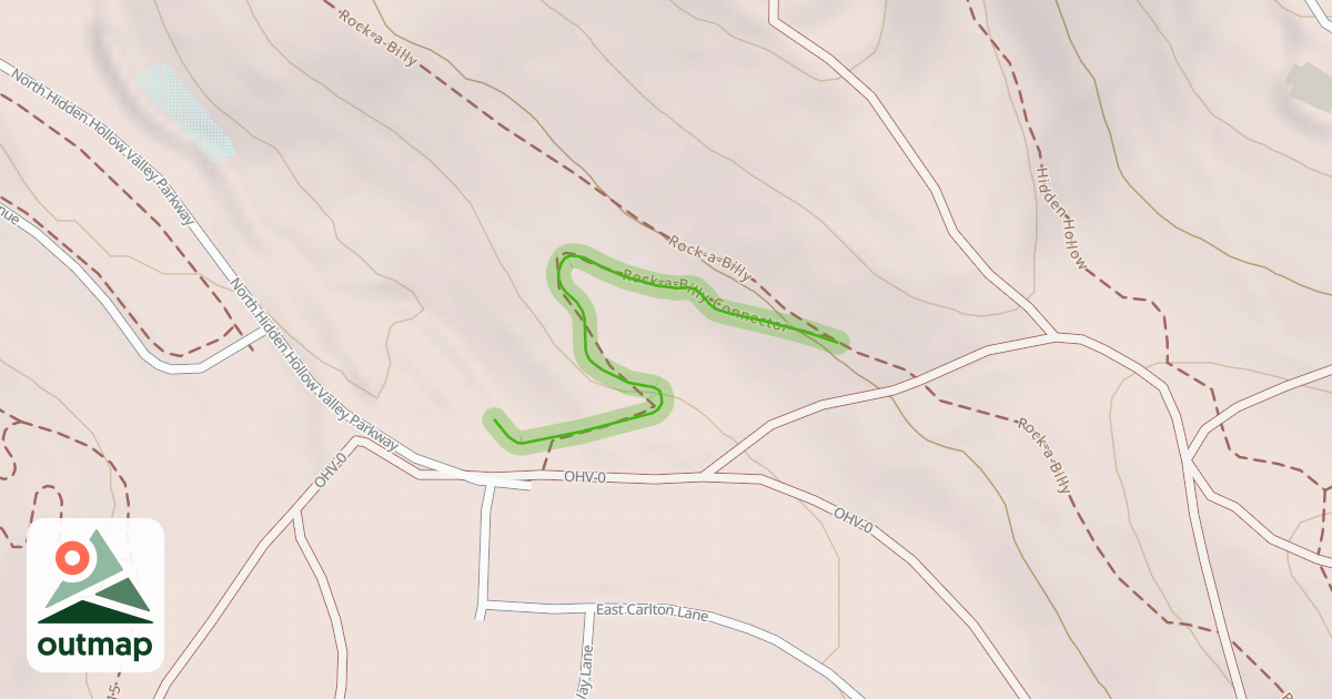 Map of Rock-a-Billy Access Trail