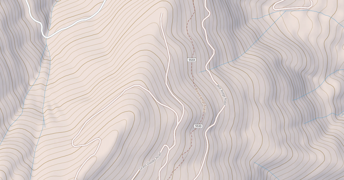 Map preview of BOX RIDGE