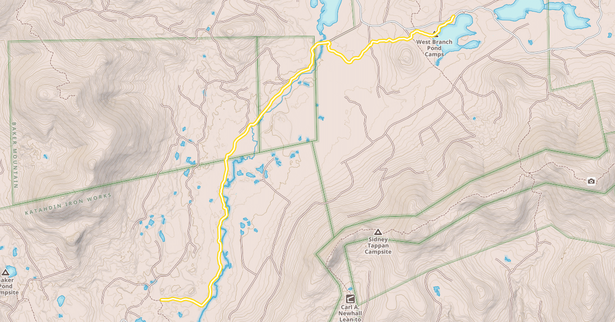 Map preview of Pleasant River Trail