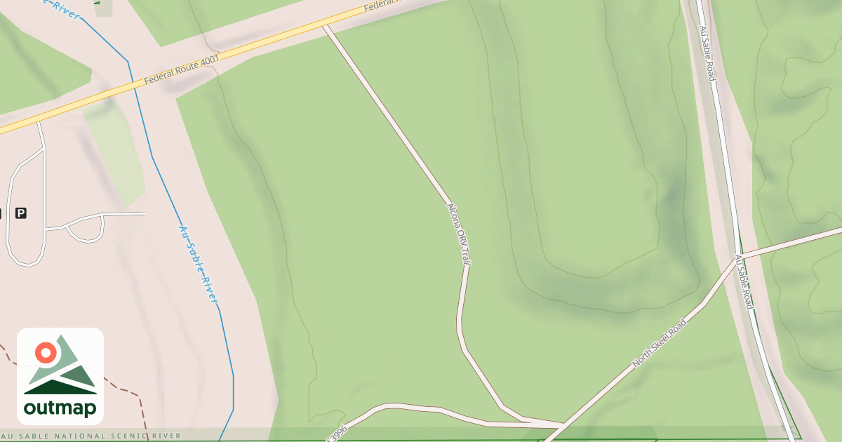 Map of ALCONA ATV TRAIL