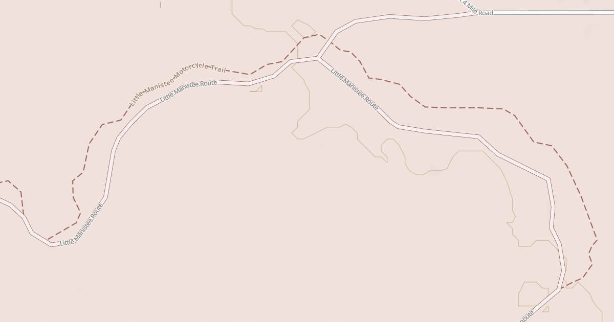 Map preview of Little Manistee Motorcycle Trail