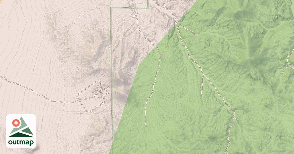 Map of LITTLE WHITE SAGE CANYON