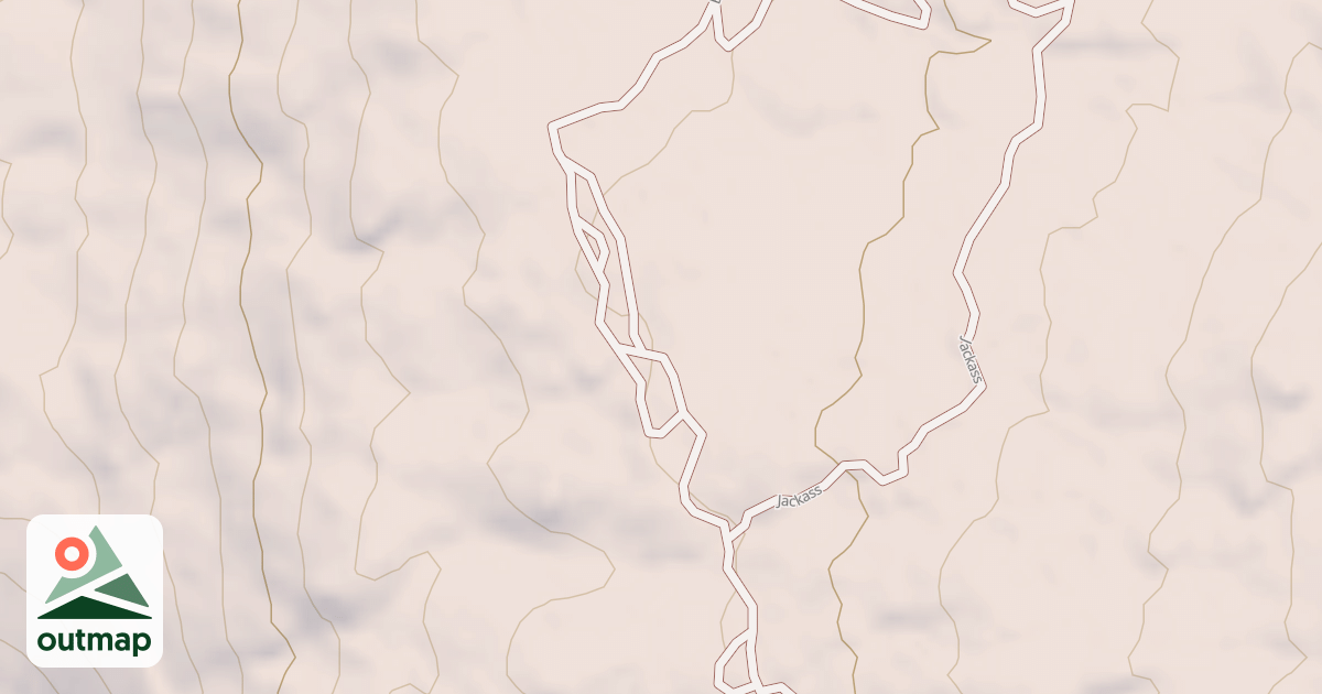 Map of BRONCO PEAK LOOP D