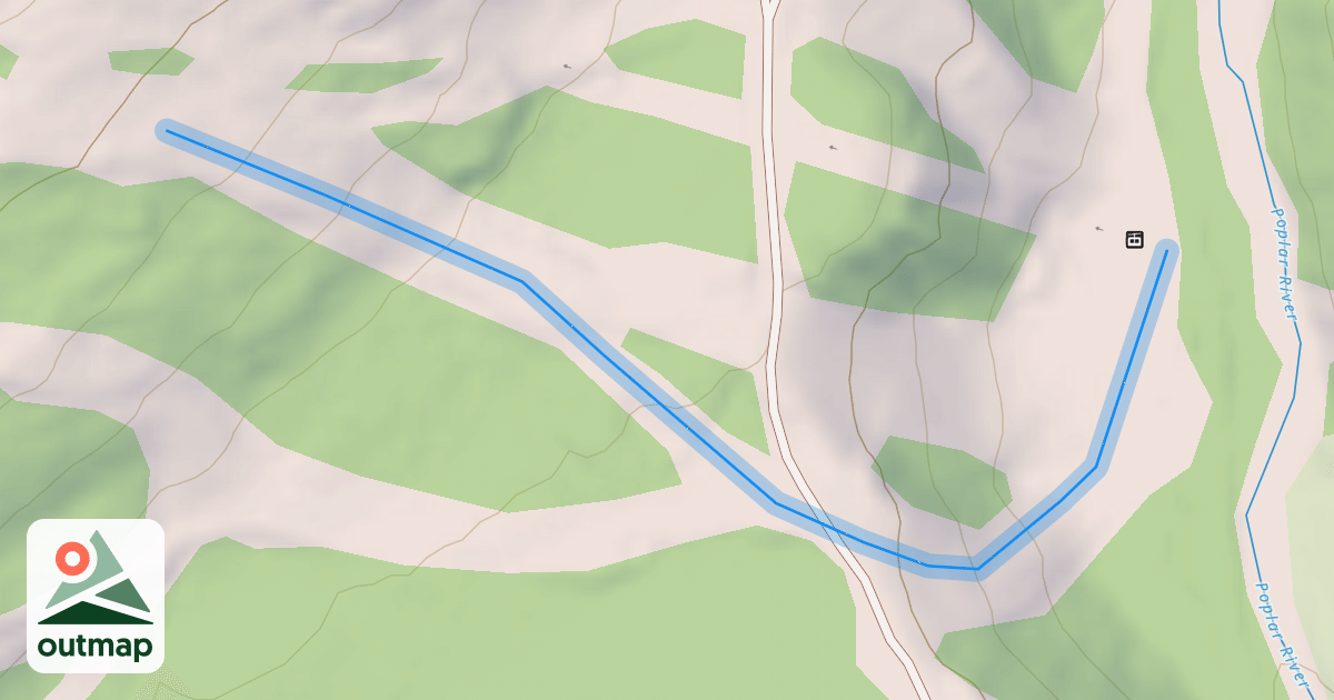 Map of Lower Caribou
