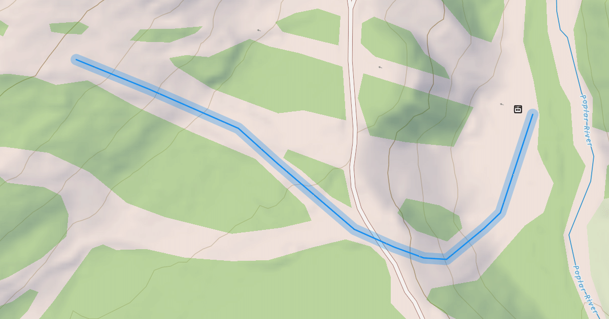 Map preview of Lower Caribou