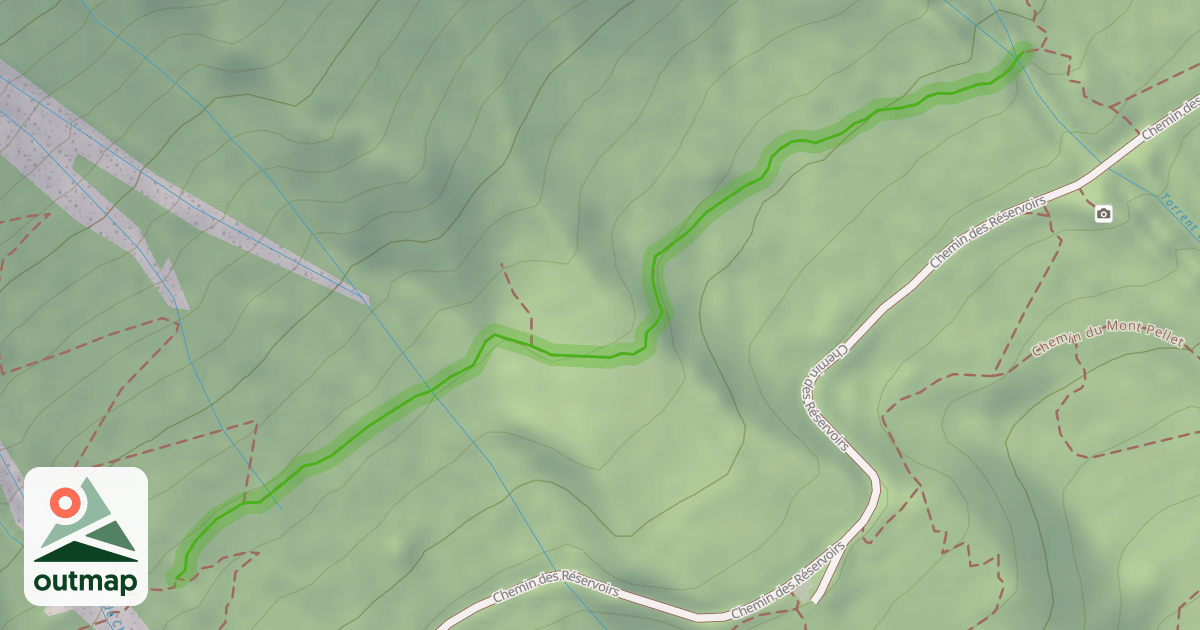 Map of Chemin des contrebandiers