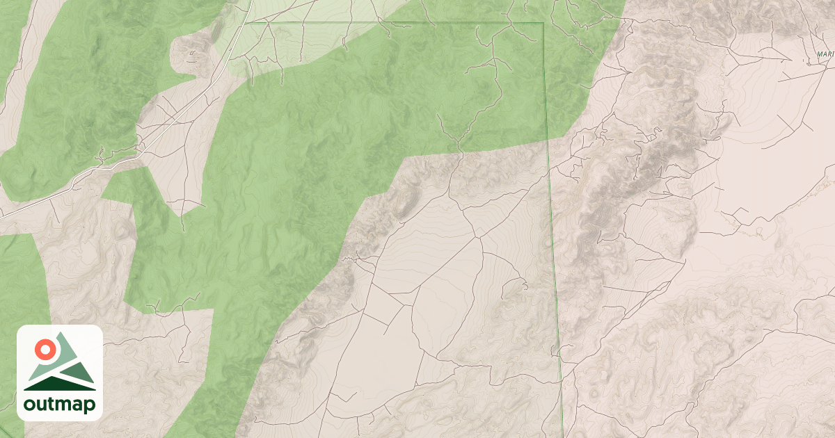 Map of HUNTOON VALLEY