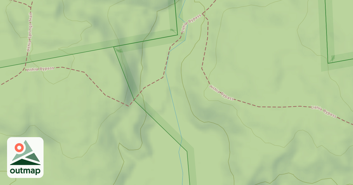 Map of Lithia Bypass Trail