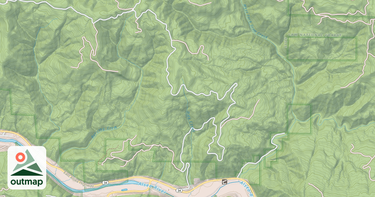 Map of TIDEWATER