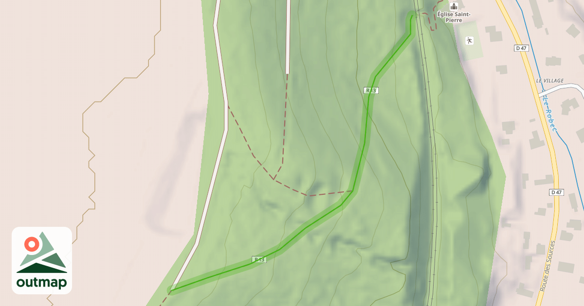 Map of Sente du Mont Perreux