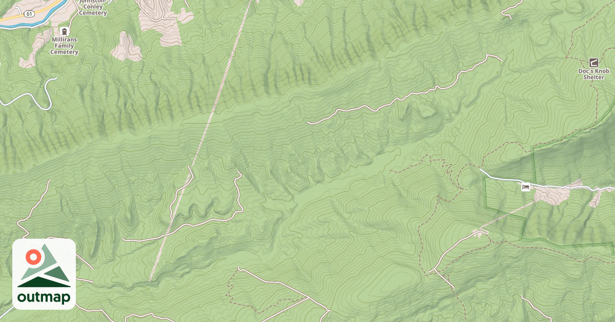 Map of DISMAL CREEK